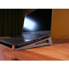 Ahşap Laptop Yükseltici Laptop Standı Tüm Modellerle Uyumlu Taşınabilir Notebook Standı