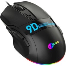 BYARS-MS130 Kablolu Rgb LED Aydınlatmalı 7200DPI 9 Makro Tuşlu 500hz Gaming Mouse Siyah Byarsbilişim