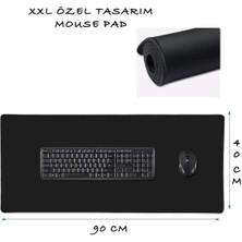 Byars-Büyük Boy Oyuncu Gamer Mouse Pad 90X40CM Kaymaz Kenarı Dikişli Mouse Pad Klavye Fare Altlığı Byarsbilişim