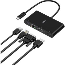 Byars-Multimedia Adapter; 4K Hdmı, Ethernet, Usb-A, VGA Byarsbilişim