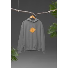 Nulivez Sırt Baskılı Yüksek Kalite Kapüşonlu Kanguru Cepli Unisex Oversize Sweatshirt