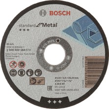 Bosch Metal Kesme Taşı 115X2.5 mm Alüminyum Oksit Özellikli Güvenli Kullanım için
