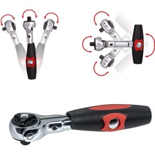 Izeltaş 1507067115 Mafsallı Cırcır T Kol 1/4'' (72 Diş) 115MM