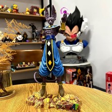 Elifeshop Dragon Ball Anime Beerus Birusu Mitolojik Karakter Figür Oyuncak Koleksiyonluk Dekoratif Biblo 30 cm