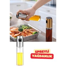 Vekorr Spreyli Cam Yağdanlık Yağ Sirke Limon Püskürtme Yağdanlığı 100 ml