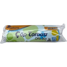 Kalbi Ticaret Çöp Torbası Orta Boy 20'li x 5 Rulo Mavi Çöp Poşeti