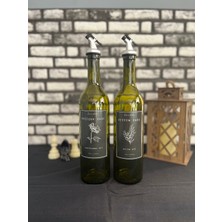 Amber 2\\\'li 750 ml Zeytinyağı Sıvıyağ Şişesi Yağdanlık Yağlık Siyah