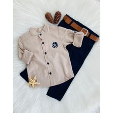 Togi Hakim Yaka Gömlek ve Kemerli Pantolon Erkek Çocuk Takım