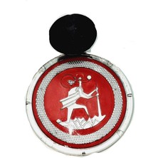 Etiketçilere Özel Vantuzlu Resimlik Gümüş Renk Asalı Gezgin Arma Cam Süsü