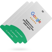 NFC ve QR Kodlu Google Yorum ve Puanlama Kartı 3'LÜ PAKET