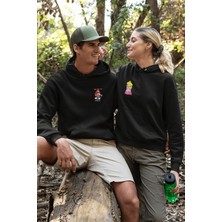 Mario ve Prenses Sevgili/çift/arkadaşlık 2'li Kapşonlu Sweatshirt Seti