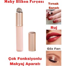 Silikon Ruj Dudak Göz Tırnak Fırçası Dolgun Pürüzsüz Parmak Boyama Aparatı Peeling Yenileme