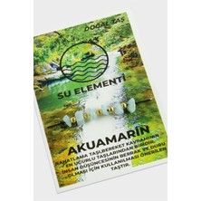 Hg.Aksesuar Su Elementi Akuamarin Doğaltaşlı Ip Bileklik