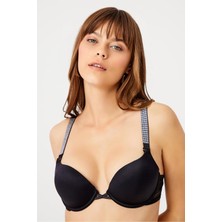 Diva Taş Detaylı Push Up, Double Destekli Sütyen