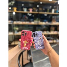 Case Mood Apple iPhone 13 Pro Uyumlu Tom ve Jerry Telefon Sevgili Çift Kılıfı