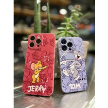 Case Mood Apple iPhone 13 Pro Uyumlu Tom ve Jerry Telefon Sevgili Çift Kılıfı