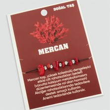 Mercan Doğaltaşlı Ip Bileklik