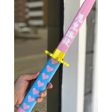 Mitsuri Kanroji Katana Sword Kılıç 95 cm Katlanabilir Sağlam Plastik Açılıp Kapanabilen Katana Demon Slayer