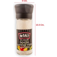 Dr. Salt 84 Mineralli Doğal Kaynak Tuzu - Seramik Değirmen 110 Gr. - Cam (Doldurulabilir)