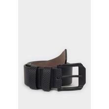DeFacto Erkek Dikdörtgen Toka Suni Deri Jean Kemeri V7072AZNS