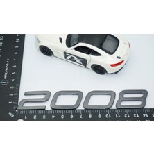Dk Tuning Peugeot Yeni 2008 Ön Kaput 3M 3D Gri Abs Yazı Logo