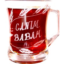 DECOCIA Canım Babam Kişiselleştirilebilir Cam Kupa 225cc Babalar Gününe Özel