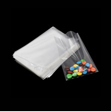 Eliz Party Şeffaf Parlak Bantsız Jelatin Poşet 13x20 cm Kurabiye Aksesuar Hediye Paketleme Poşeti 100 Adet