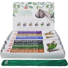 Yeni Estevia Krg White Sage Cleansing Collection Hexa Tütsü Oda Kokusu Gift Pack Company