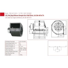 Kormas 12V Kalorifer Motoru Orta Tip (Tekli) (Blower)