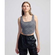 Kare Yaka Crop Bluz