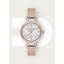 Orijinal ve 2 Yıl Garantili 3 Atm Su Geçirmez 34MM Kasa Çapı Çelik Kordon Kadın Kol Saati