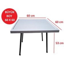 Netoc Masa Tam Katlanır 60X60 Piknik,bahçe,kahvaltı,çalışma masası