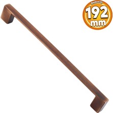 Badem10 Kale Kulp Metal 192 mm Eskitme Antik Bakır Mobilya Mutfak Çekmece Kapak Dolap Kulbu