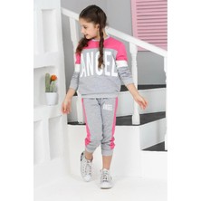 Lusana 3860 9-13 Yaş Angel Baskılı Iki Iplik Takım