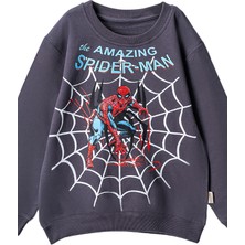 Lusana  80124 8-12 Yaş Spıder-Man Baskılı Sweat