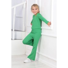 Lusana 3014  8-12 Yaş Ispanyol Pantolonlu Fitilli Takım