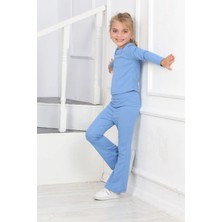 Lusana 3014  8-12 Yaş Ispanyol Pantolonlu Fitilli Takım