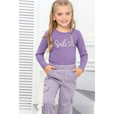 Lusana 3002 4-8 Yaş Smile Nakışlı Takım