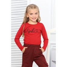 Lusana 3002 4-8 Yaş Smile Nakışlı Takım
