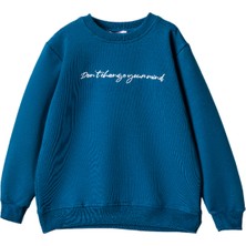 Lusana 252011 8-12 Yaş Don't Change Baskılı  Sweat