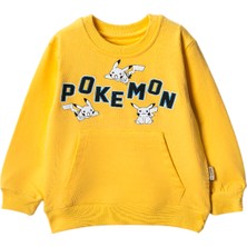 Lusana 30324 3-7 Yaş Pokemon Baskılı Sweat