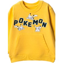 Lusana 30324 3-7 Yaş Pokemon Baskılı Sweat