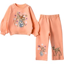 Lusana 501024 3-7 Yaş Smile Ceylan Baskılı Kız  Takım