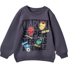 Lusana  80324 8-12 Yaş Iron Man Bask. Sweat