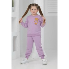 Lusana 3064 3-7 Yaş Ayıcık Detaylı Kız Takım