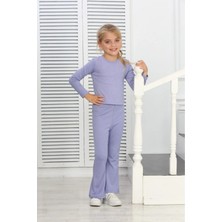 Lusana 3014  8-12 Yaş Ispanyol Pantolonlu Fitilli Takım