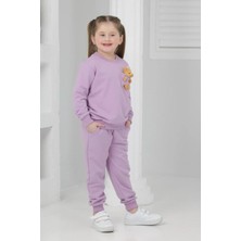 Lusana 3064 3-7 Yaş Ayıcık Detaylı Kız Takım