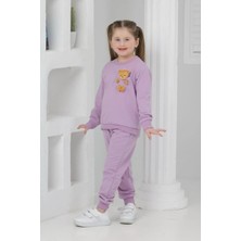 Lusana 3064 3-7 Yaş Ayıcık Detaylı Kız Takım