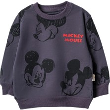 Lusana 301324 3-7 Yaş Mıckey Mouse Baskılı  Sweat