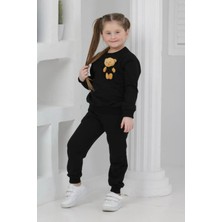 Lusana 3064 3-7 Yaş Ayıcık Detaylı Kız Takım